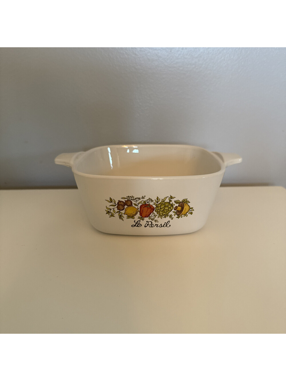 Vintage Corning Ware Spice of Life LE PERSIL P-43-B Mini 5" Casserole Dish 700ml